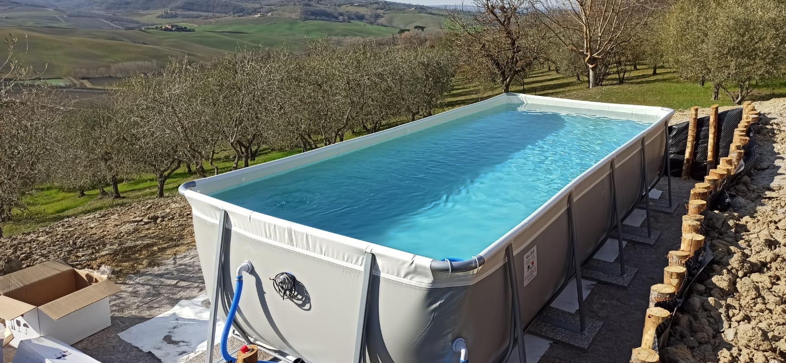 Installazione piscina fuori terra Umbria ALTEA POOL